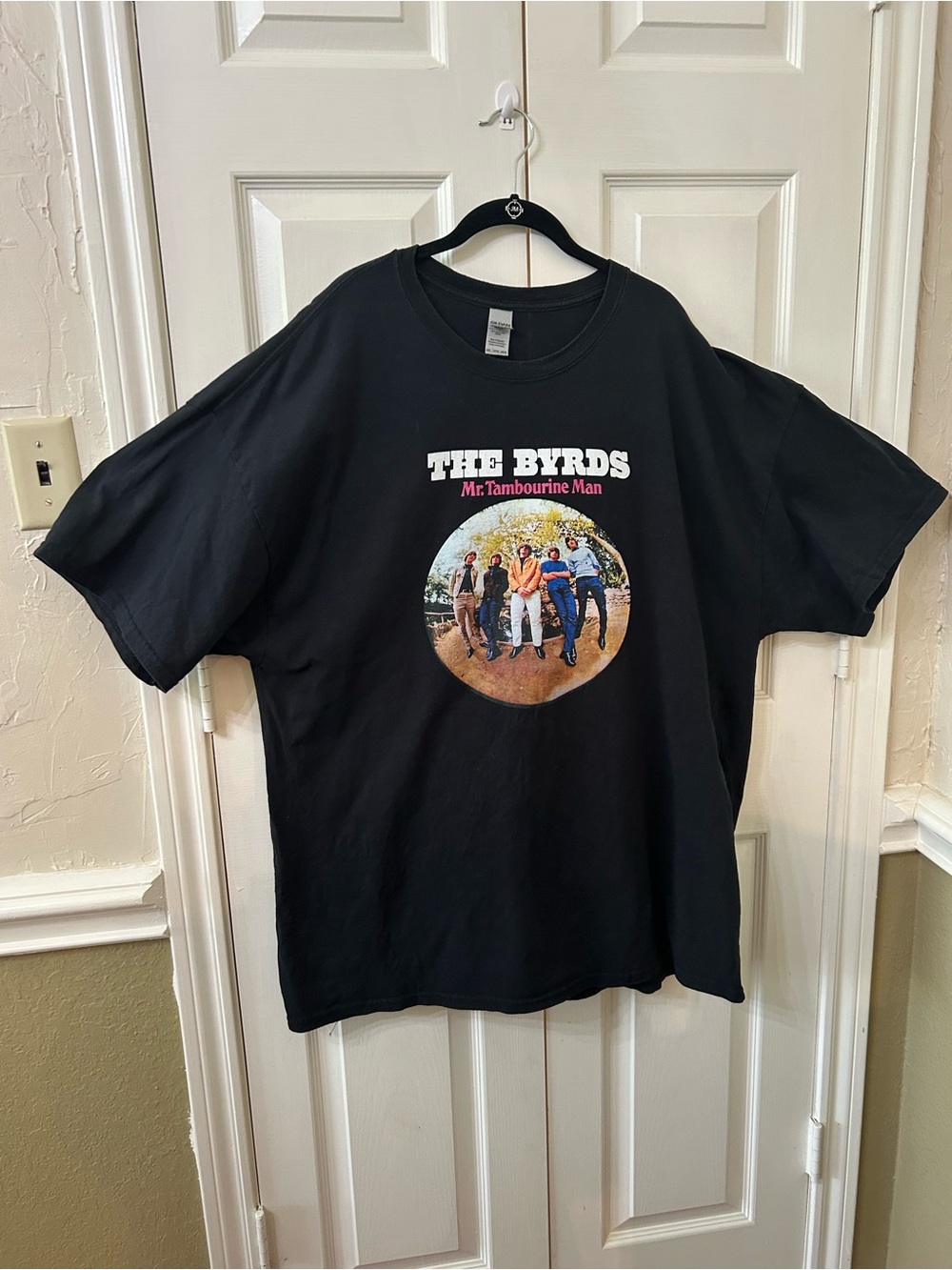 The Byrds Mr. Tambourine Man Graphic Band T-Shirt Black 3XL